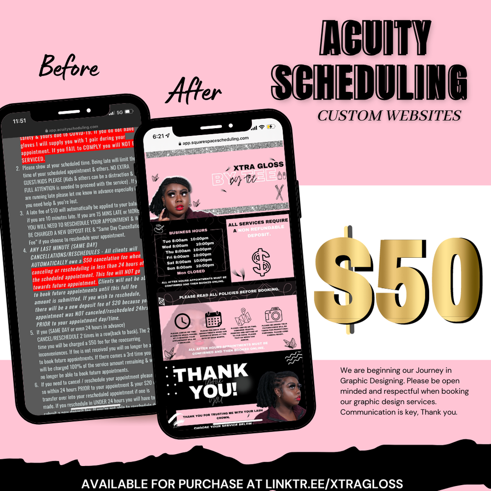 Acuity Booking Customization✨