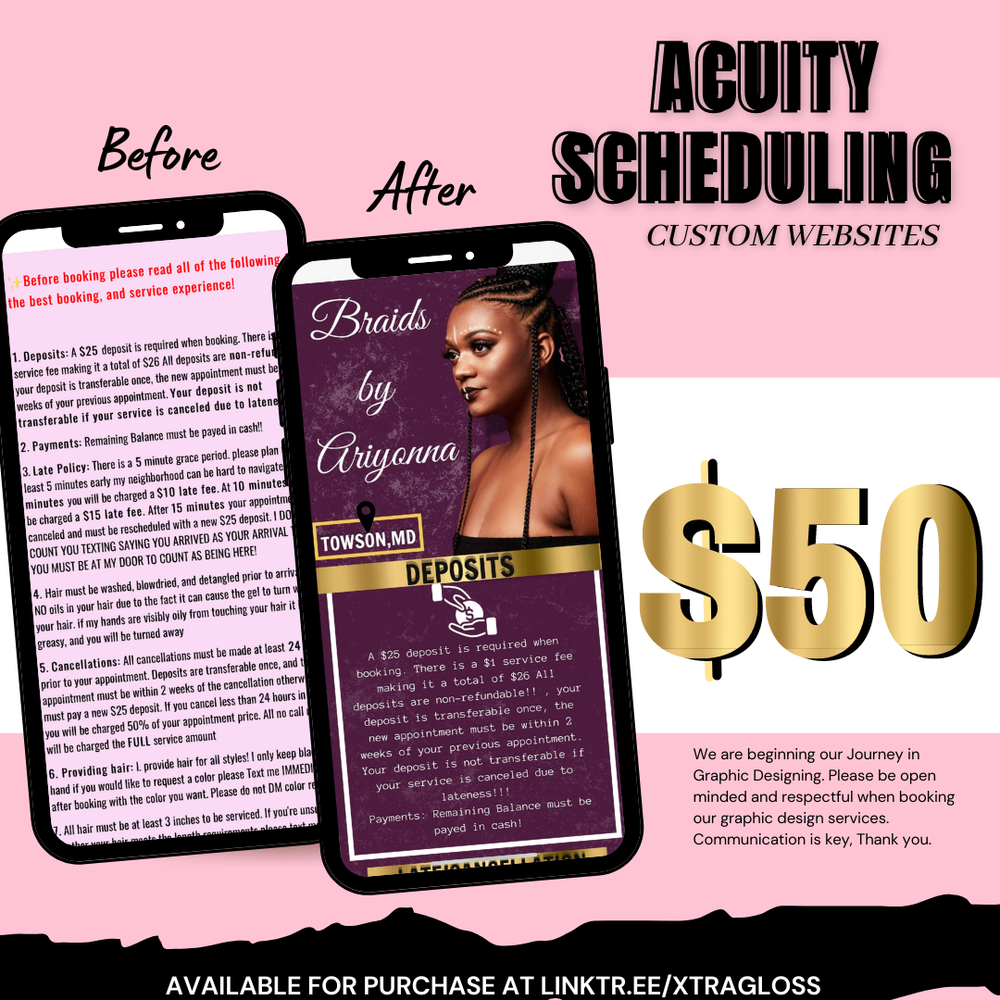 Acuity Booking Customization✨